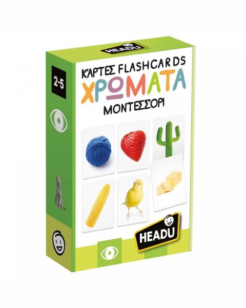 Παιχνίδι HEADU εκπαιδευτικές κάρτες - Χρώματα (2-5 ετών)