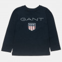 Μπλούζα Gant με τύπωμα σε 2 χρώματα (2-7 ετών)