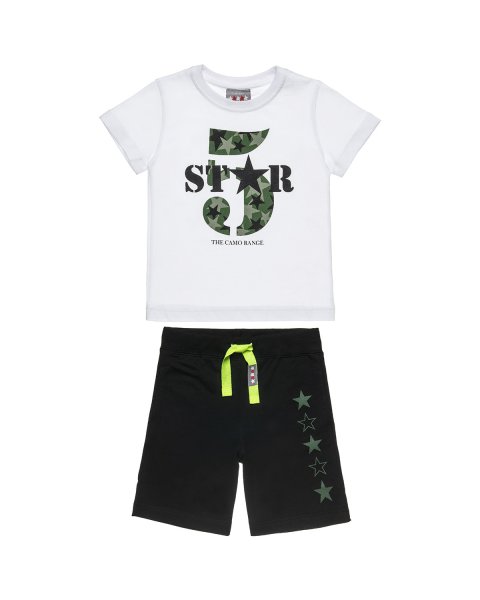 Set Five Star blouse with print 5 and pants (12 months-5 years) 