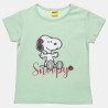 Σετ Snoopy με τύπωμα και ασορτί scrunchie (12 μηνών-5 ετών)