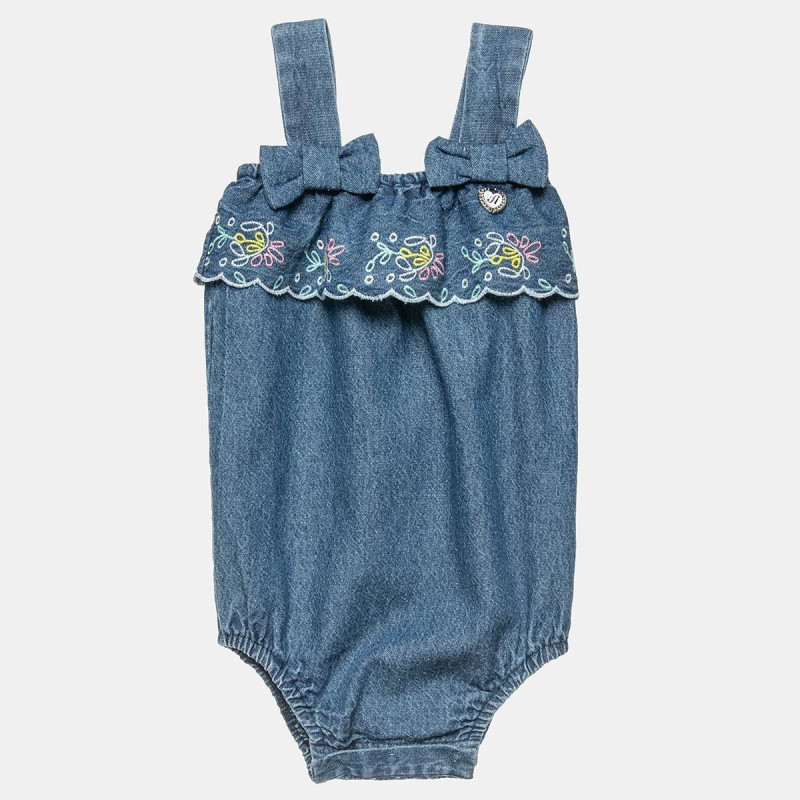 Babygrow denim with embroidery (1-12 months)