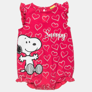 Babygrow Snoopy with ruffles (1-12 months)