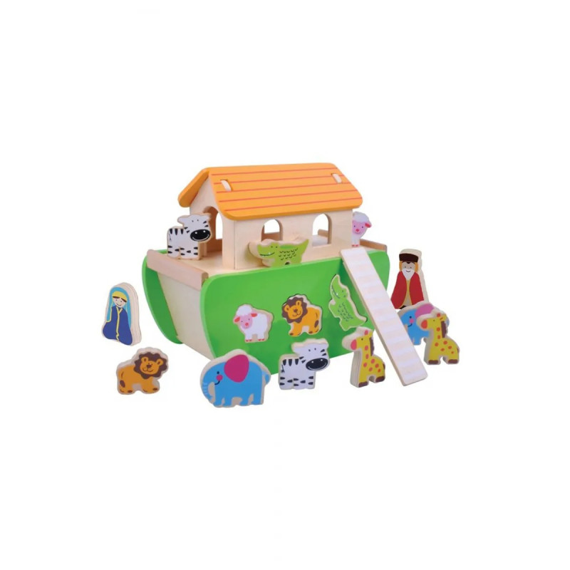 Toy wooden ark with Jumini animals (18+ months)