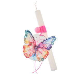 Easter Candle Make-A-Wish butterfly