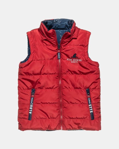 Double sided vest jacket with embroidery (12 months-5 years)