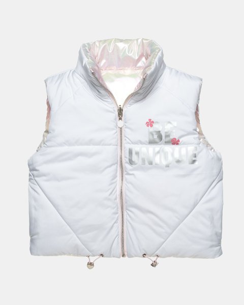 Double sided vest jacket with metallic effect (6-14 years)