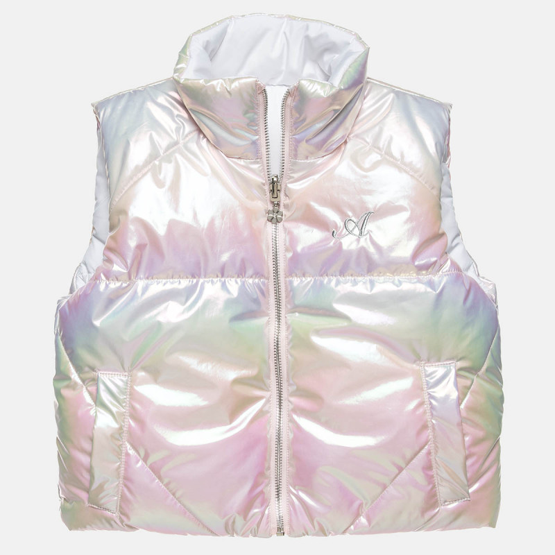 Double sided vest jacket with metallic effect (6-14 years)