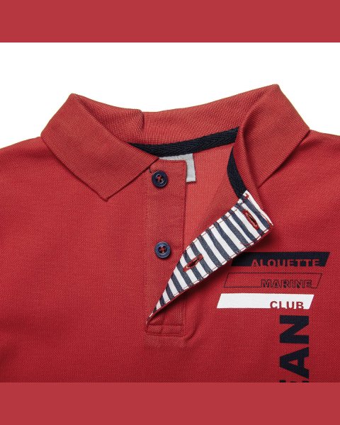 Μπλούζα polo με τύπωμα (12 μηνών-5 ετών)