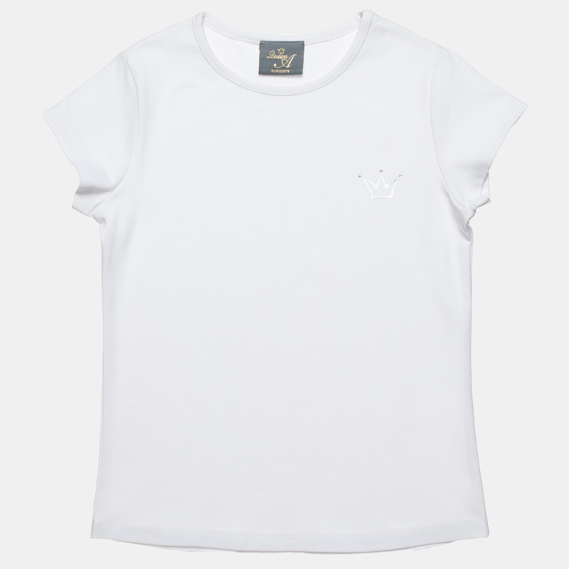 Top with metallic print with strass (12 months-5 years)