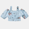 Set with embroidery and balloon sleeve (18 months-5 years)