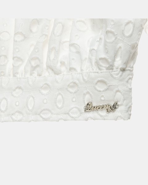 Set with cutwork embroidery and headband (6-16 years)