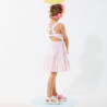 Φόρεμα με κεντήματα και ανοιχτή πλάτη (12 μηνών-5 ετών)