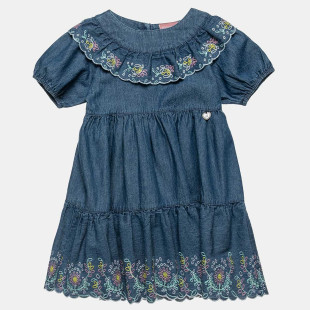 Φόρεμα τζιν με κεντήματα (12 μηνών-5 ετών)