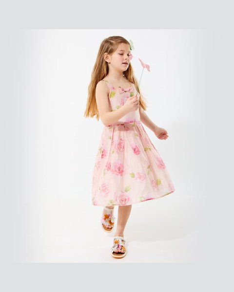 Dress with floral pattern (6-16 years)