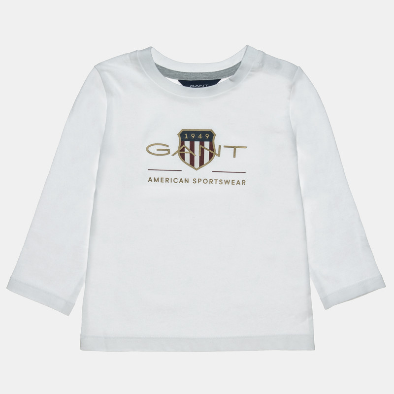 Μπλούζα Gant με ανάγλυφο τύπωμα (12-18 μηνών)