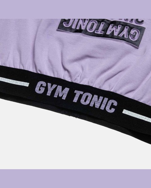 Μπλούζα Gym Tonic crop με ανάγλυφα γράμματα (6-16 ετών)