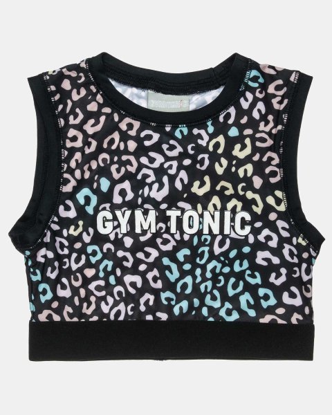 Crop top Gym Tonic with embossed print (6-16 years)