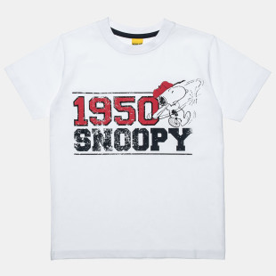 T-Shirt Snoopy with embossed lettering (6-12 years)