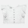 Crop top with cutwork embroidery (6-14 years)