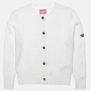 Lightweight knitted cardigan with metallic buttons (6-14 years)