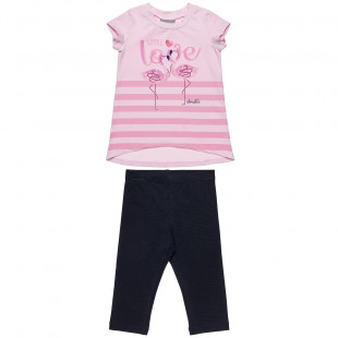 Set blouse with strass and leggings (18 monhts-5 years)
