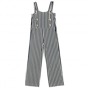 Overall stripped with buttons (6-16 years)