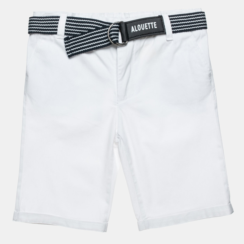 Shorts chinos with belt (6-16 years)