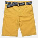 Shorts chinos with belt (6-16 years)