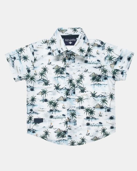 Set shirt with hawaiian print (6-18 months)