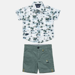 Set shirt with hawaiian print (6-18 months)