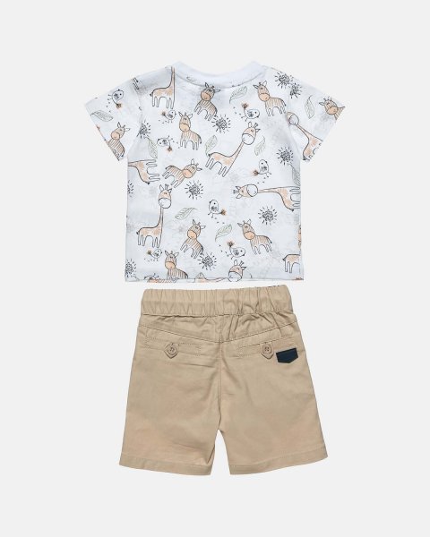 Set t-shirt with animals print (6-18 months)