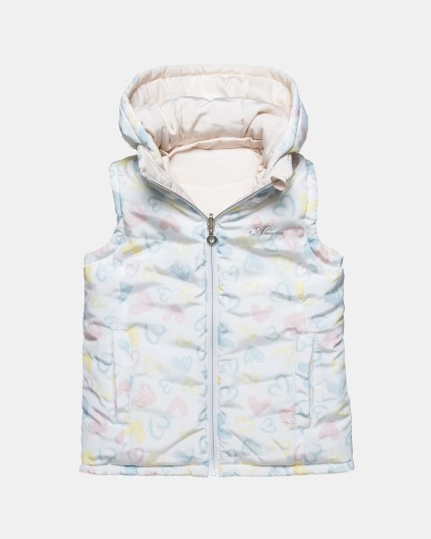 Double sided vest jacket with hearts pattern (12 months-5 years)