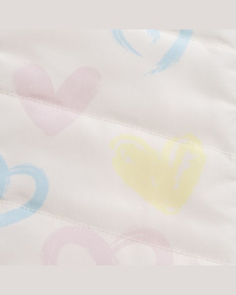 Γιλέκο-μπουφάν διπλής όψης με μοτίβο καρδιές (12 μηνών-5 ετών)