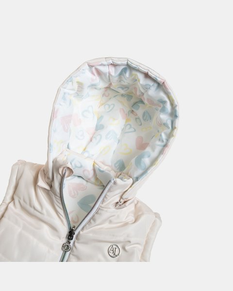 Double sided vest jacket with hearts pattern (12 months-5 years)