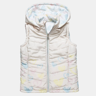Double sided vest jacket with hearts pattern (12 months-5 years)