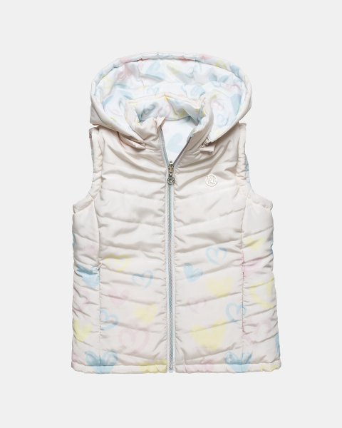 Double sided vest jacket with hearts pattern (12 months-5 years)