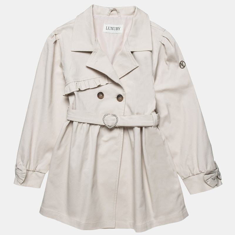 Trench coat with detachable belt (18 months-5 years)
