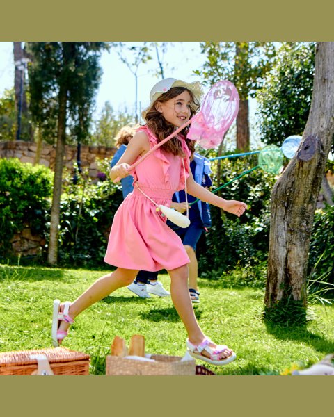 Dress with ruffles and strass (6-16 years)