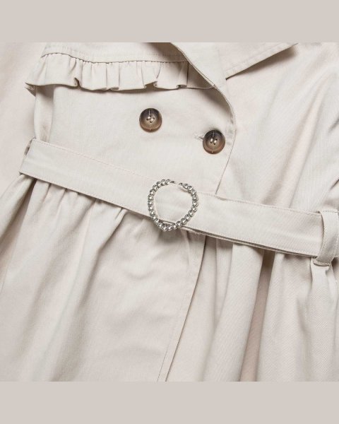 Trench coat with detachable belt (6-16 years)