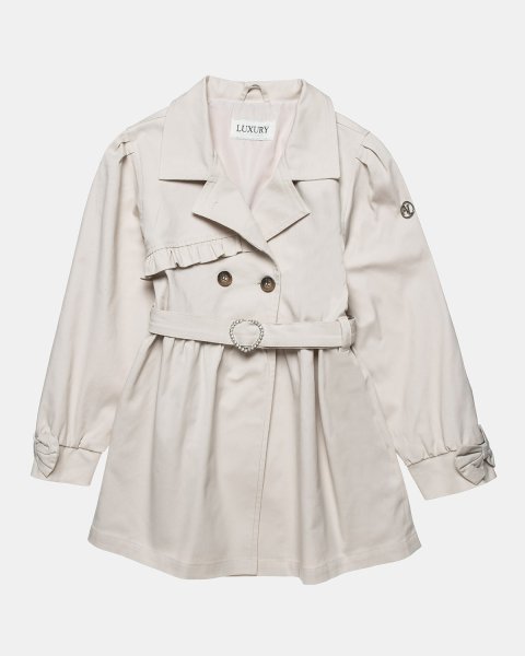 Trench coat with detachable belt (6-16 years)