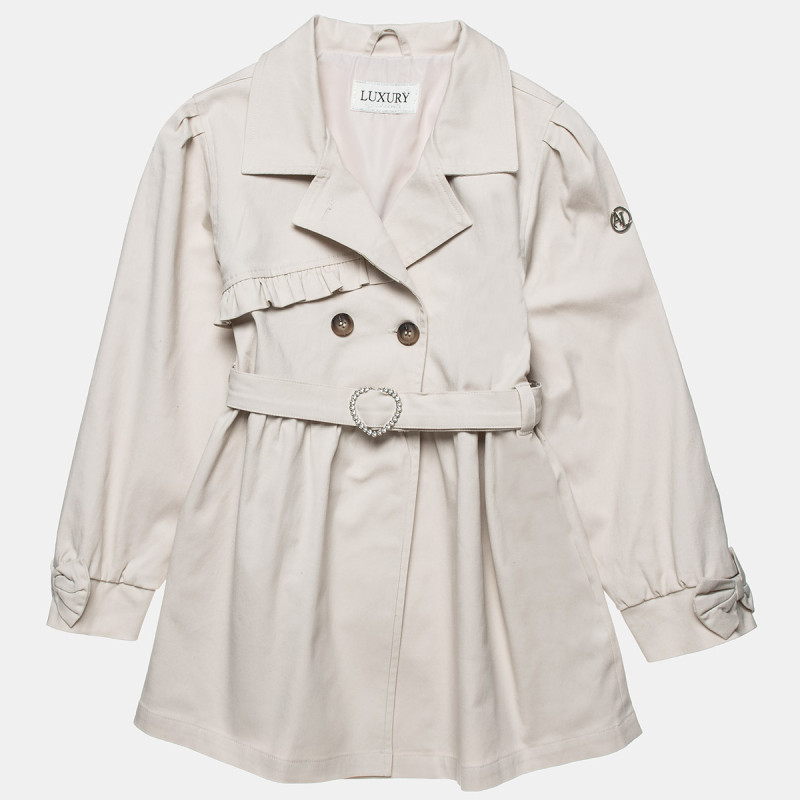 Trench coat with detachable belt (6-16 years)