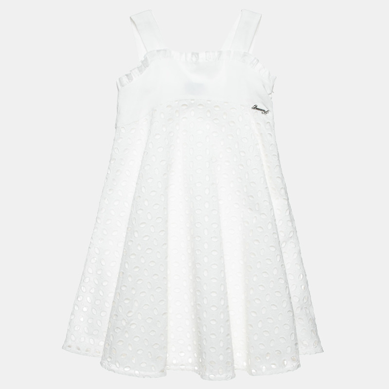 Dress with cutwork embroidery (12 months-5 years)