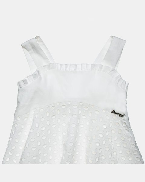 Dress with cutwork embroidery (12 months-5 years)