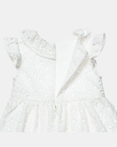 Dress with with cutwork embroidery and ruffles (6 months-2 years)