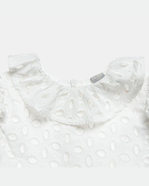 Dress with with cutwork embroidery and ruffles (6 months-2 years)