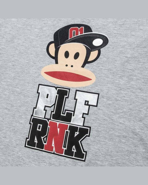 Μπλούζα αμάνικη Paul Frank με ανάγλυφα και ασημί γράμματα (6-16 ετών)
