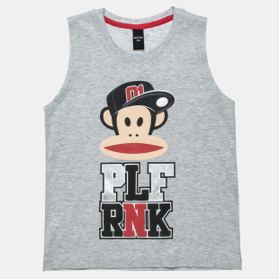 Sleeveless top Paul Frank with embossed and metallic letters (6-16 years)