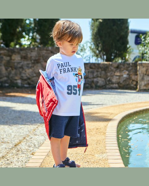 T-Shirt Paul Frank with embossed letters (12 months-5 years)