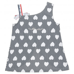 Blouse with hearts all over (6-14 years)