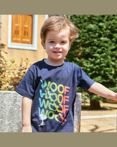 T-Shirt Snoopy with embossed print (12 months-5 years)
